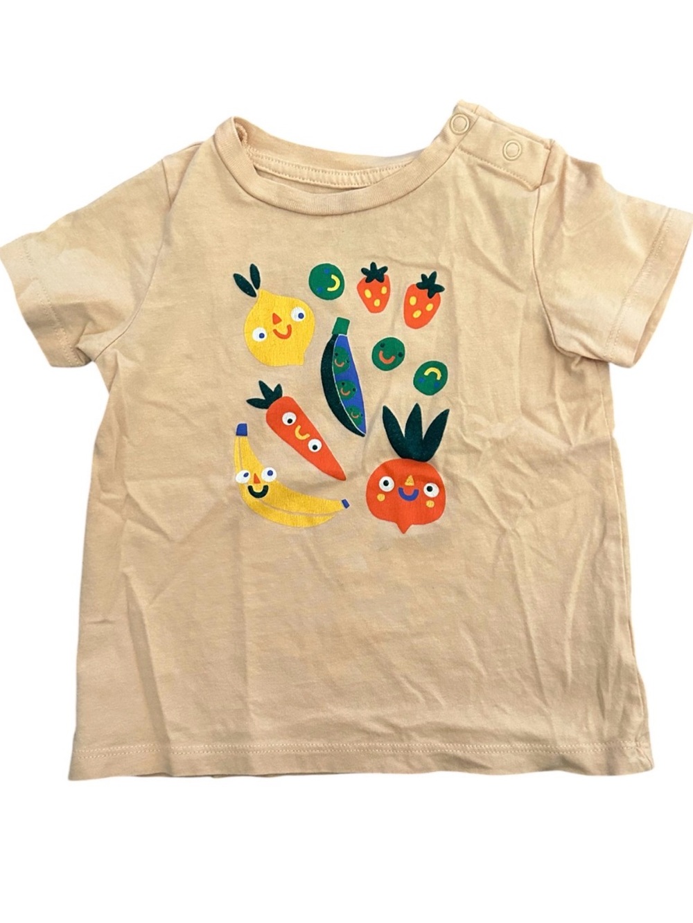 Fruit Graphic Short Sleeve Organic Cotton Tee 18-24 MO
